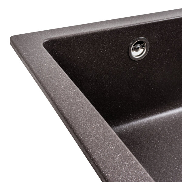 Гранітна мийка для кухні Platinum 7945 Paruana матовий Гренадін