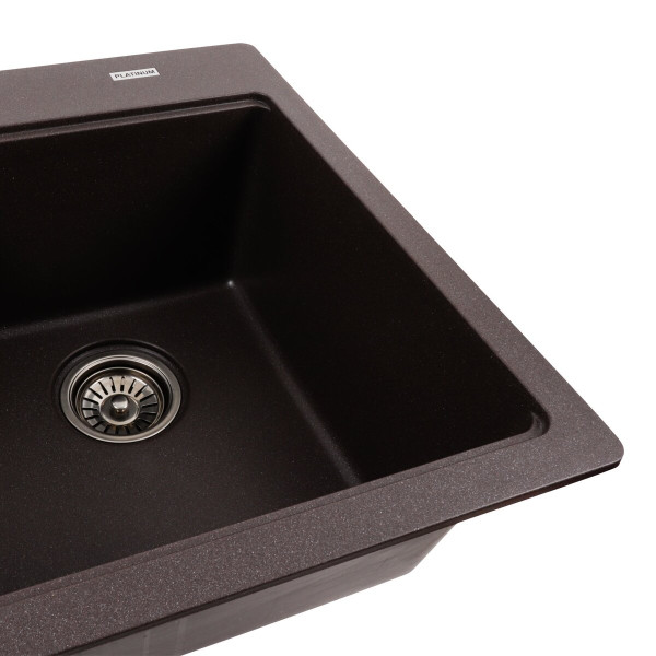 Гранітна мийка для кухні Platinum 7850 HARMONY матовий Гренадін