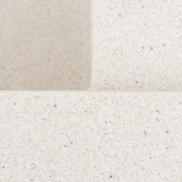 Гранітна мийка для кухні Platinum 9651 ATLAS матова Біла в крапку