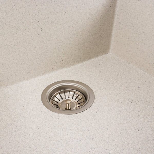 Гранітна мийка для кухні Platinum 9651 ATLAS матова Біла в крапку