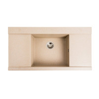 Гранітна мийка для кухні Platinum 9651 ATLAS матова (сафарі)