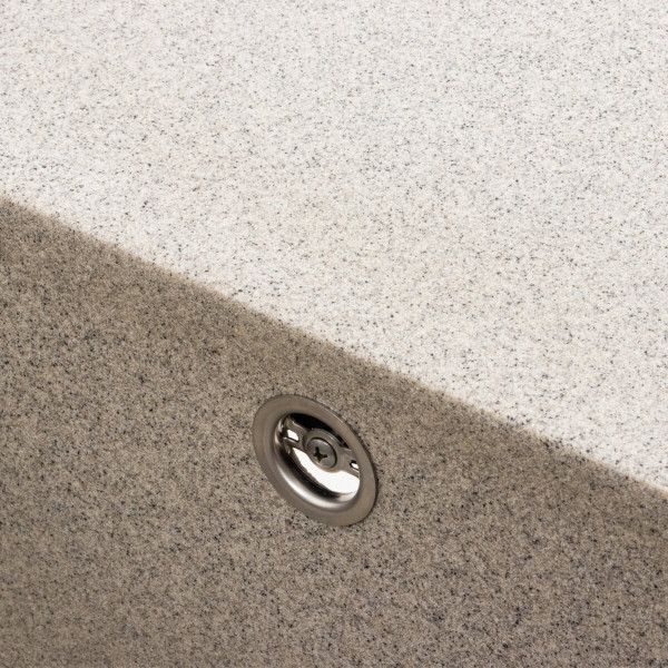 Гранітна мийка для кухні Platinum 9651 ATLAS матовий Сірий