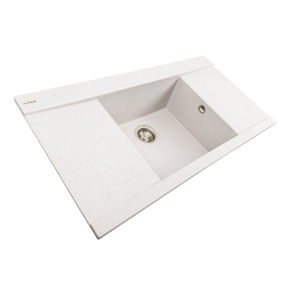 Гранітна мийка для кухні Platinum 9651 ATLAS матовий Топаз