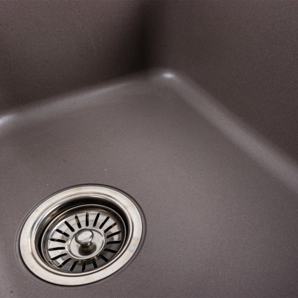 Гранітна мийка для кухні Platinum 7950 Equatoria матова Дюна