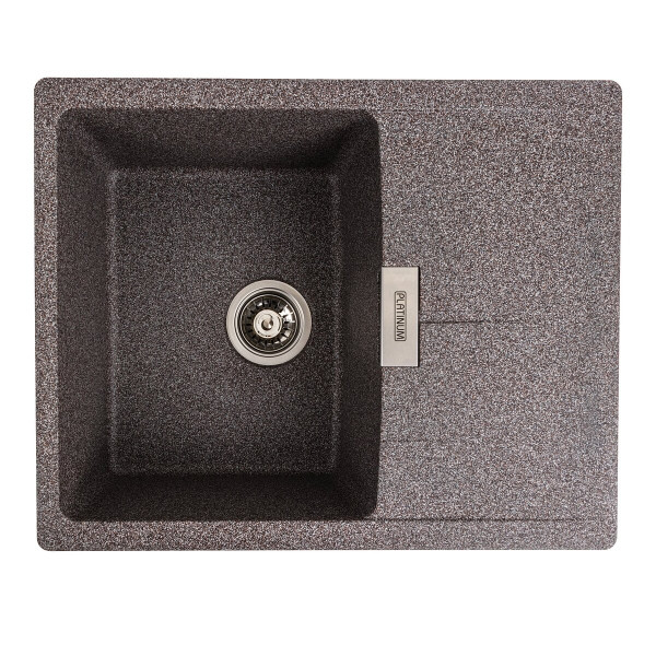 Гранітна мийка для кухні Platinum 6250 ZIRKONE матовий Мікс