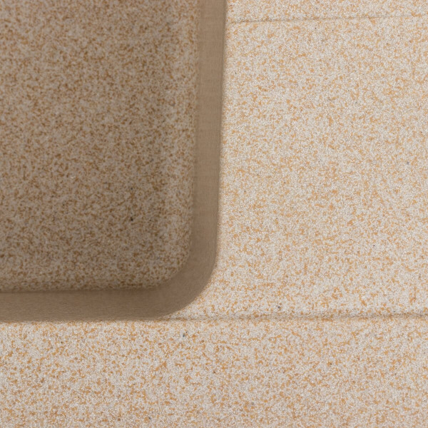 Гранітна мийка для кухні Platinum 6250 ZIRKONE матовий Сафарі