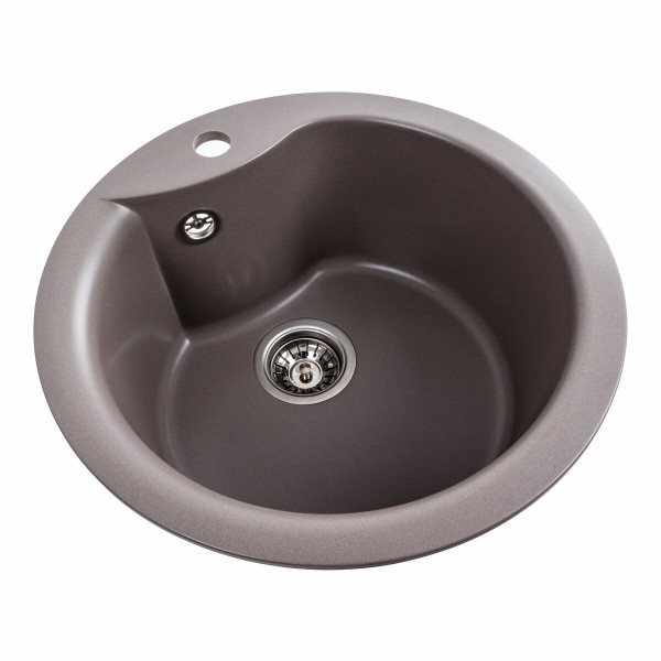 Гранітна мийка для кухні Platinum 480 TURAS матова Дюна