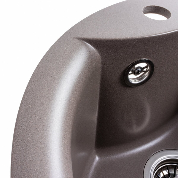 Гранітна мийка для кухні Platinum 480 TURAS матова Дюна