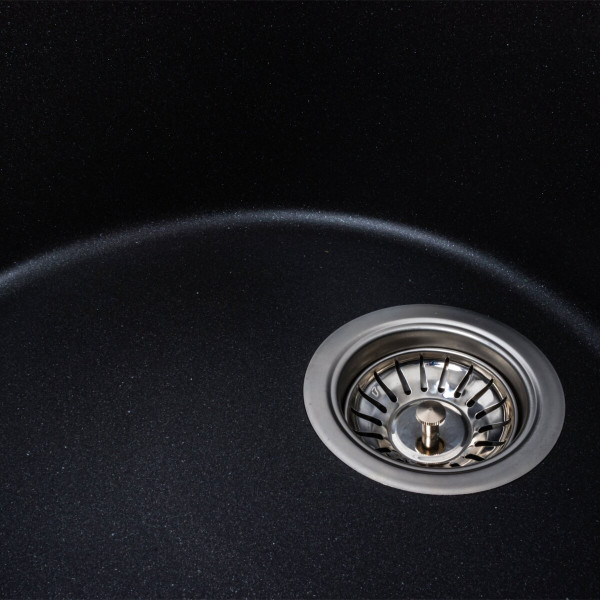 Гранітна мийка для кухні Platinum 5847 ONYX матовий Моріон