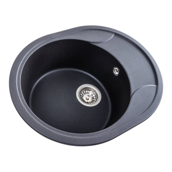 Гранітна мийка для кухні Platinum 5847 ONYX матовий Моріон