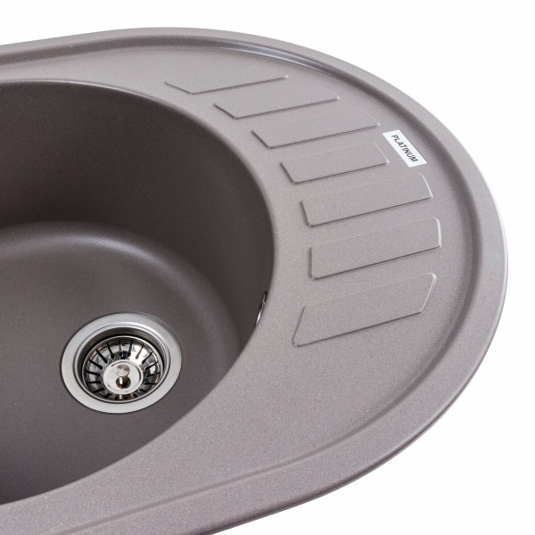 Гранітна мийка для кухні Platinum 6250 SOUL матова Дюна