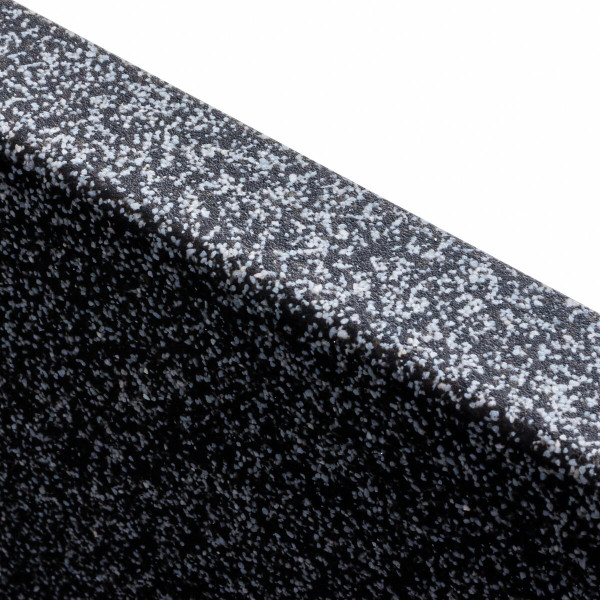 Гранітна мийка для кухні Platinum 4040 RUBA матовий Графіт