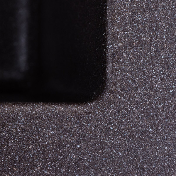 Гранітна мийка для кухні Platinum 4040 RUBA матовий Гренадін