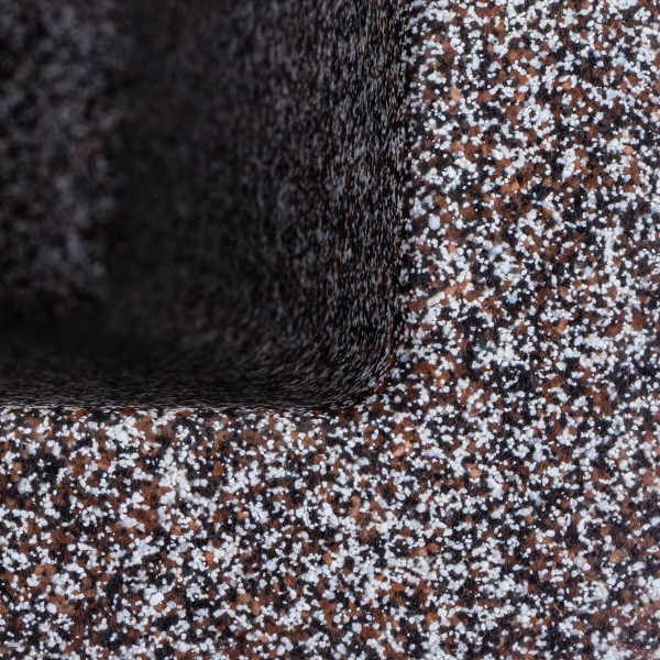 Гранітна мийка для кухні Platinum 4040 RUBA матовий мікс