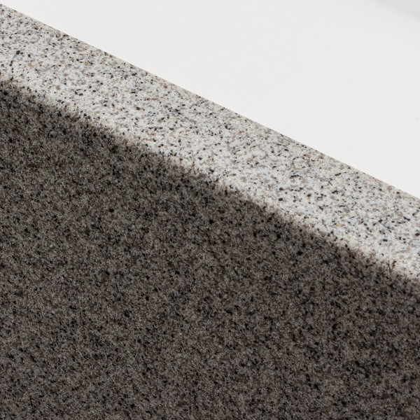 Гранітна мийка для кухні Platinum 4040 RUBA матовий сірий