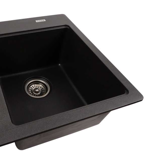 Гранітна мийка для кухні Platinum 7850 HARMONY матовий Моріон