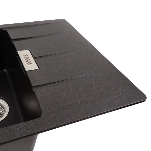 Гранітна мийка для кухні Platinum 7850 ROMA матовий Моріон