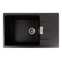 Гранітна мийка для кухні Platinum 7850 ROMA матовий Моріон