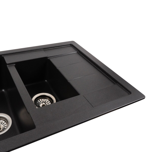 Гранітна мийка для кухні Platinum 7850W TOSKANA матовий Моріон