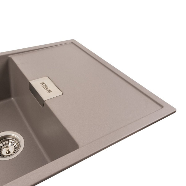 Гранітна мийка для кухні Platinum 8650 DIAMOND матова Дюна