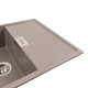 Гранітна мийка для кухні Platinum 8650 DIAMOND матова Дюна