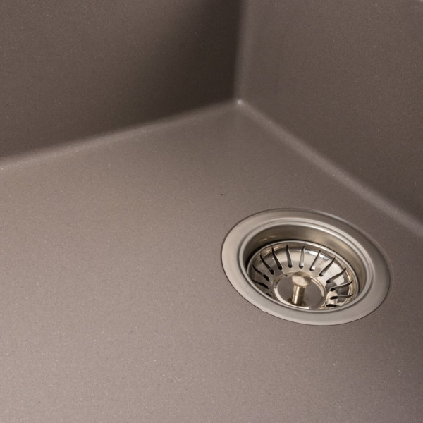 Гранітна мийка для кухні Platinum 8650 DIAMOND матова Дюна