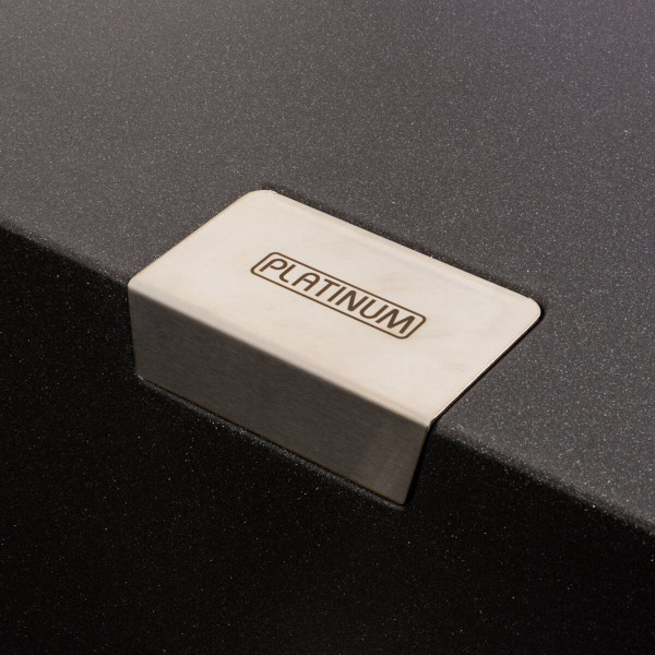 Гранітна мийка для кухні Platinum 8650 DIAMOND матовий Моріон