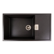 Гранітна мийка для кухні Platinum 8650 DIAMOND матовий Моріон