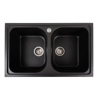 Гранітна мийка для кухні Platinum 7950 Equatoria матовий Моріон