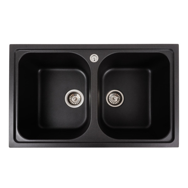 Гранітна мийка для кухні Platinum 7950 Equatoria матовий Моріон