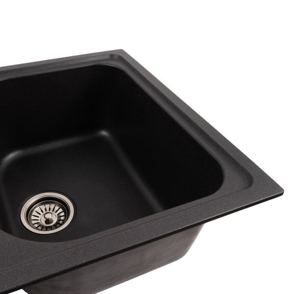 Гранітна мийка для кухні Platinum 7950 Equatoria матовий Моріон