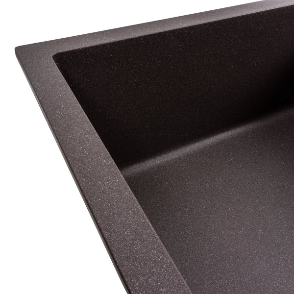 Кухонна мийка гранітна матова 7050 CASCADA Platinum Гренадін