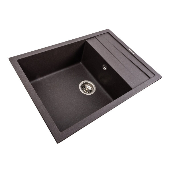 Кухонна мийка гранітна матова 7050 CASCADA Platinum Гренадін