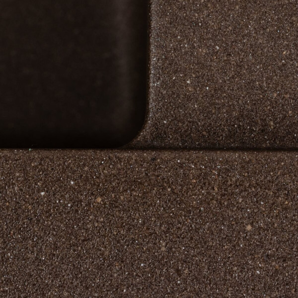 Кухонна мийка гранітна матова 7050 CASCADA Platinum Темна скеля