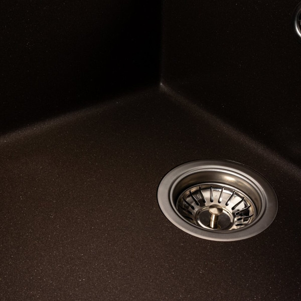 Кухонна мийка гранітна матова 7050 CASCADA Platinum Темна скеля