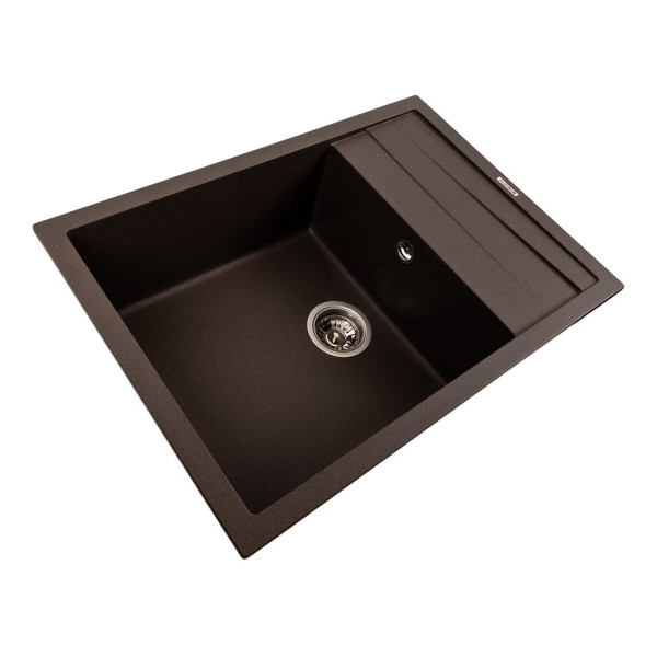 Кухонна мийка гранітна матова 7050 CASCADA Platinum Темна скеля