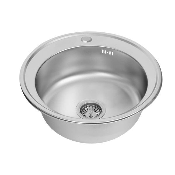 Кухонна мийка з нержавіючої сталі Valeso САТИН 510 (0,8/180 мм)