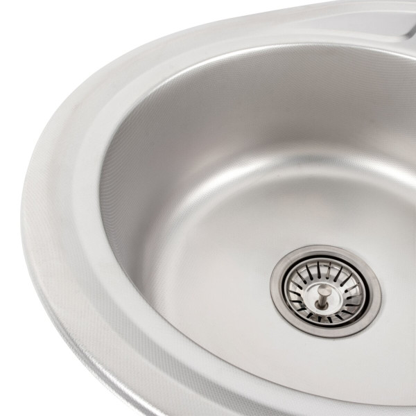 Кухонна мийка з нержавіючої сталі Valeso ДЕКОР 5745 (0,8/180 мм)