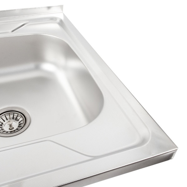 Кухонна мийка з нержавіючої сталі Valeso ДЕКОР 6060 R (0,7/160 мм)