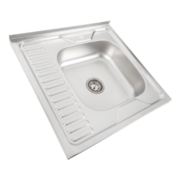 Кухонна мийка з нержавіючої сталі Valeso ДЕКОР 6060 R (0,7/160 мм)