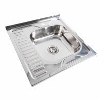 Кухонная мойка из нержавеющей стали Valeso ПОЛИРОВКА 6060 R (0,7/160 мм)
