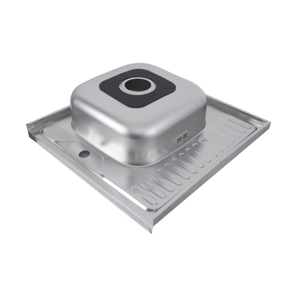 Кухонна мийка з нержавіючої сталі Valeso САТИН 6060 L (0,7/160 мм)