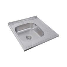 Кухонна мийка з нержавіючої сталі Valeso САТИН 6060 L (0,7/160 мм)