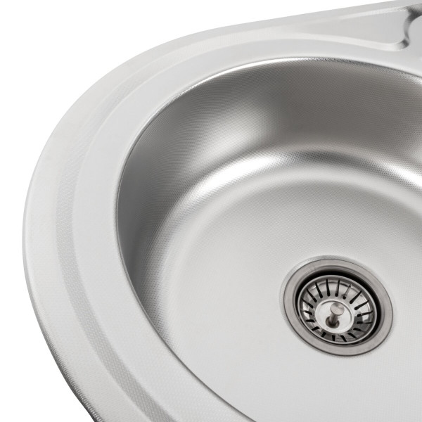 Кухонна мийка з нержавіючої сталі Valeso ДЕКОР 7750 (0,6/170 мм)