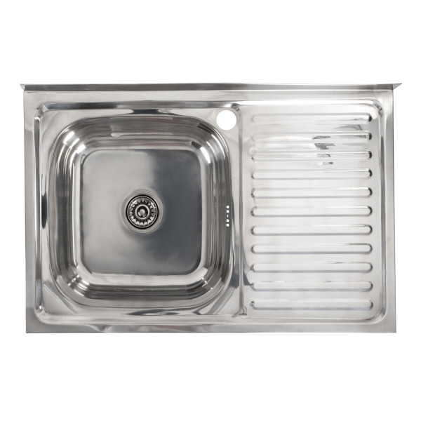 Кухонна мийка з нержавіючої сталі Valeso ПОЛІРОВКА 8050 L (0,7/160 мм)