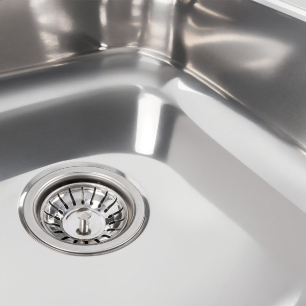 Кухонна мийка з нержавіючої сталі Valeso ПОЛІРОВКА 8050 R (0,7/160 мм)