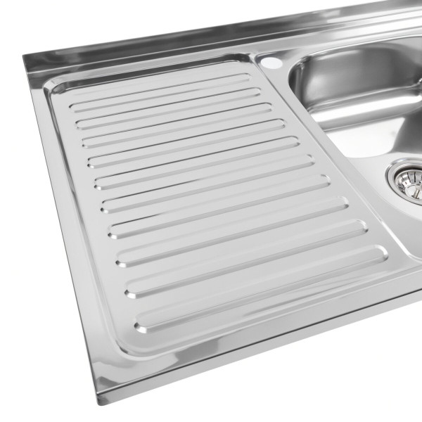 Кухонна мийка з нержавіючої сталі Valeso ПОЛІРОВКА 8050 R (0,7/160 мм)