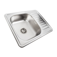 Кухонная мойка из нержавеющей стали Valeso 5848 ДЕКОР (0,8 /180 мм)