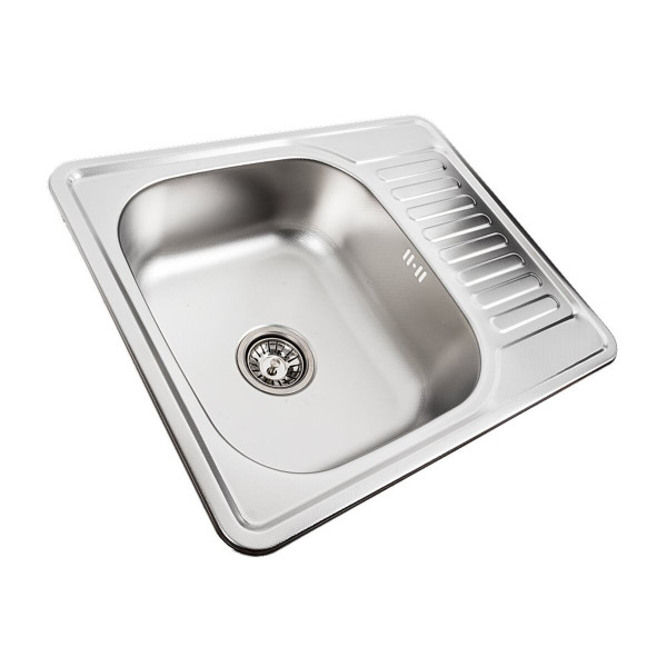 Кухонна мийка з нержавіючої сталі Valeso 5848 ДЕКОР (0,8/180 мм)