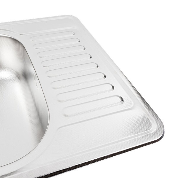 Кухонна мийка з нержавіючої сталі Valeso 5848 ДЕКОР (0,8/180 мм)